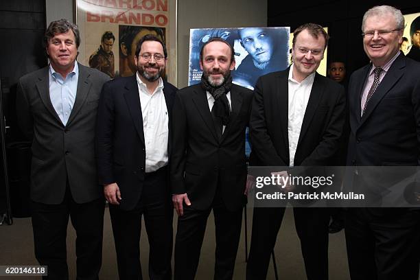 Tom Bernard, Michael Barker, Karl Markovics, Stefan Ruzowitzky and Howard Stringer attend MARION and ELIE WIESEL Along with SONY PICTURES CLASSIC...