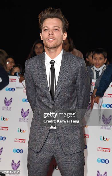 Louis Tomlinson attends the Pride Of Britain Awards at The Grosvenor House Hotel on October 31, 2016 in London, England.