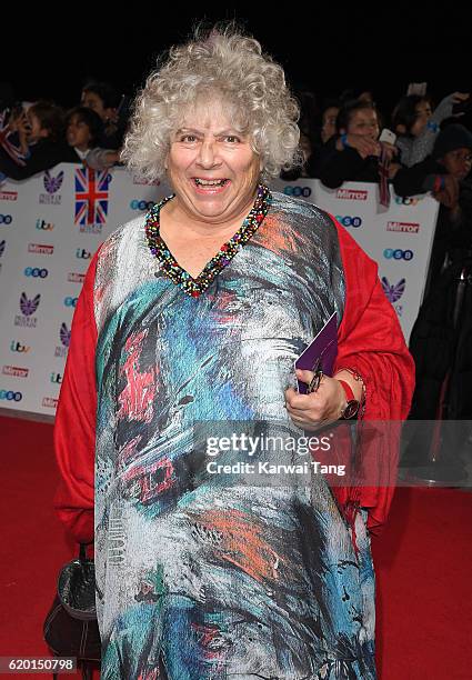 Miriam Margolyes attends the Pride Of Britain Awards at The Grosvenor House Hotel on October 31, 2016 in London, England.