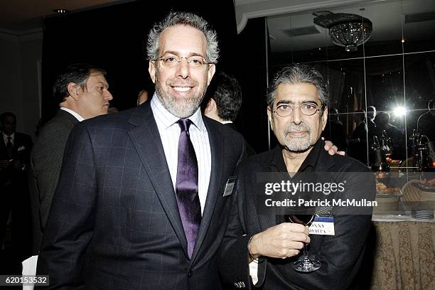 Stuart Goldfarb and Sonny Mehta attend 2008 BOOKSPAN LITERARY Celebration at The Pierre Hotel on November 17, 2008 in New York City.