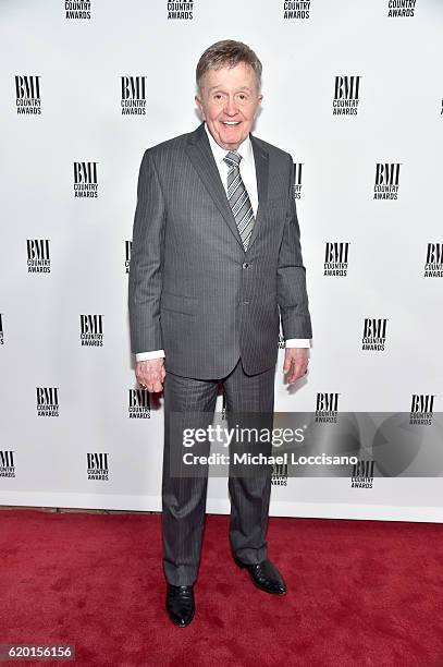 Singer-Songwriter Bill Anderson attends the 64th Annual BMI Country awards on November 1, 2016 in Nashville, Tennessee.