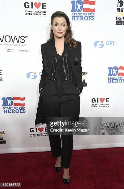 Actress Bridget Moynahan attends as The New York Comedy Festival and The Bob Woodruff Foundation present the 10th Annual Stand Up for Heroes event at...