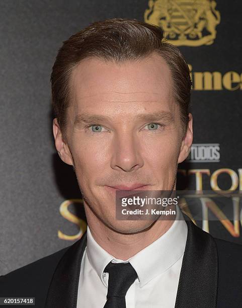 Actor Benedict Cumberbatch attends the Screening of Marvel Studios' "Doctor Strange" hosted by Lamborghini with the Cinema Society, Jaeger-LeCoultre...