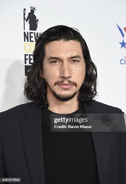 Actor Adam Driver attends as The New York Comedy Festival and The Bob Woodruff Foundation present the 10th Annual Stand Up for Heroes event at The...