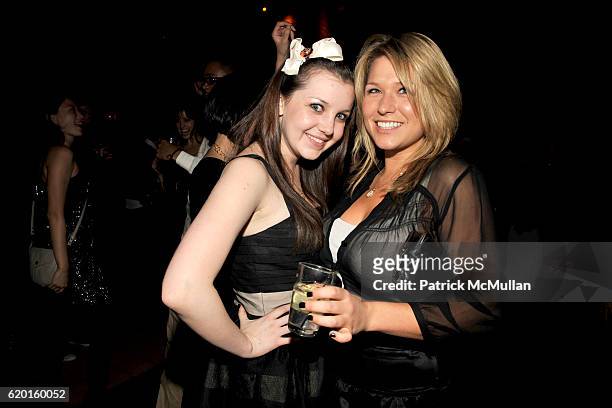 Claudia Levy and Dana Morgan attend THE CINEMA SOCIETY & DETAILS host the after party for "MILK" at Bowery Hotel on November 18, 2008 in New York...