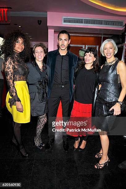 Junes Haynes, Reem Acar, Christian Cota, Norma Kamali and Linda Fargo attend Sneak preview of restaurant Manana hosted by Inocente Tequila at Manana...