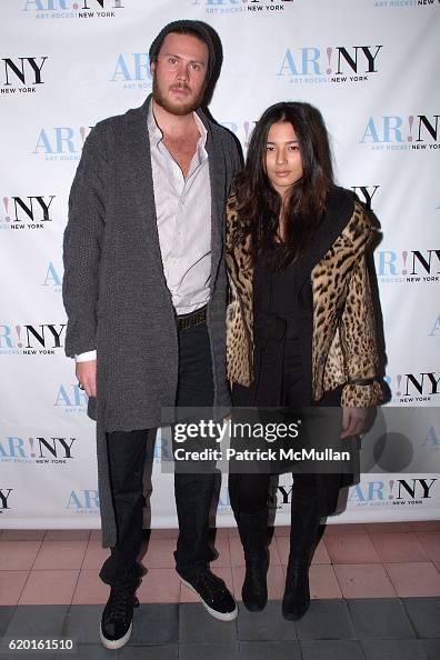 Jessica Sheldon Timothy Sheldon and Jessica Gomes attend ART ROCKS! NEW YORK benefit ...