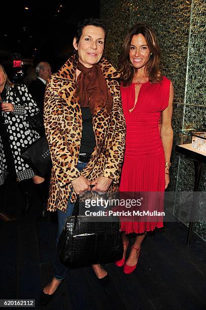 Martine Assouline and Kelly Bensimon attend MAUBOUSSIN flagship store grand opening hosted by ALAIN NEMARQ, CEO Mauboussin and KELLY BENSIMON at...
