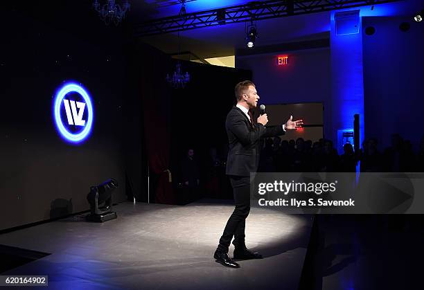 Amp; Co-Founder, PTTOW!, Roman Tsunder speaks during PTTOW! SESSIONS and WORLDZ Kickoff Party at Spring Place on November 1, 2016 in New York City.