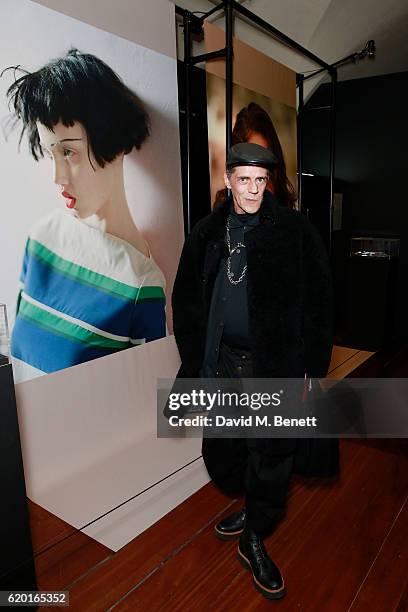 Judy Blame attends the opening party of Hair by Sam McKnight, a major new exhibition celebrating the 40-year career of the master hairstylist, at...