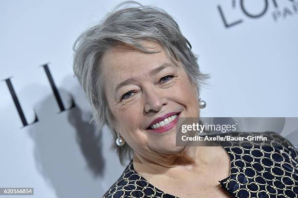 Actress Kathy Bates arrives at the 23rd Annual ELLE Women In Hollywood Awards at Four Seasons Hotel Los Angeles at Beverly Hills on October 24, 2016...