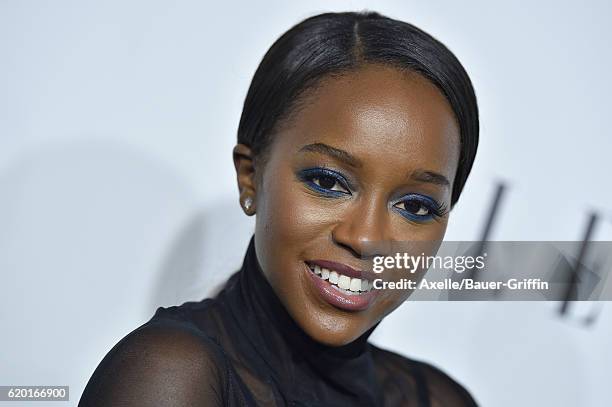 Actress Aja Naomi King arrives at the 23rd Annual ELLE Women In Hollywood Awards at Four Seasons Hotel Los Angeles at Beverly Hills on October 24,...