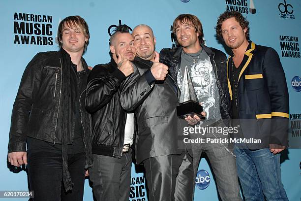 Daughtry attends 2008 American Music Awards at Nokia Theatre on November 23, 2008 in Los Angeles, CA.