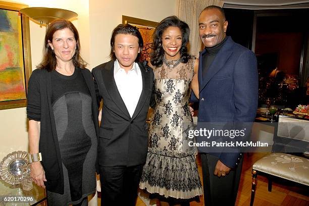 Margie Vandercook, Zang Toi, Pamela Joyner and Reginald Van Lee attend ZANG TOI COLLECTION at 330 East 38th Street on November 23, 2008 in New York...