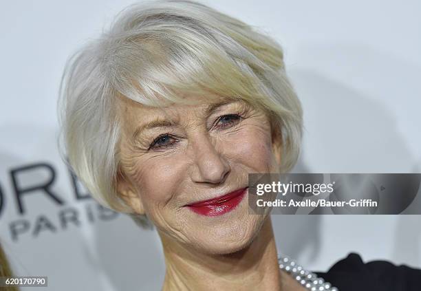 Actress Helen Mirren arrives at the 23rd Annual ELLE Women In Hollywood Awards at Four Seasons Hotel Los Angeles at Beverly Hills on October 24, 2016...