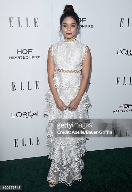Actress Vanessa Hudgens arrives at the 23rd Annual ELLE Women In Hollywood Awards at Four Seasons Hotel Los Angeles at Beverly Hills on October 24,...