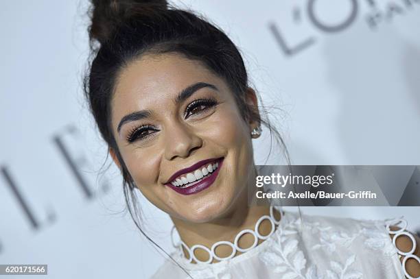 Actress Vanessa Hudgens arrives at the 23rd Annual ELLE Women In Hollywood Awards at Four Seasons Hotel Los Angeles at Beverly Hills on October 24,...