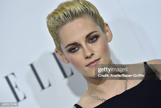 Actress Kristen Stewart arrives at the 23rd Annual ELLE Women In Hollywood Awards at Four Seasons Hotel Los Angeles at Beverly Hills on October 24,...