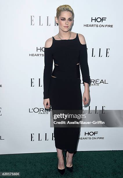 Actress Kristen Stewart arrives at the 23rd Annual ELLE Women In Hollywood Awards at Four Seasons Hotel Los Angeles at Beverly Hills on October 24,...