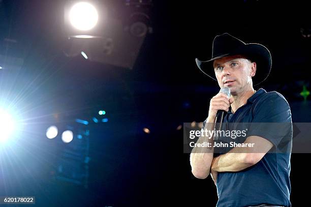 President's Award Winner Kenny Chesney speaks onstage at the 64th Annual BMI Country Awards at BMI on November 1, 2016 in Nashville, Tennessee.