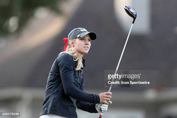 University of Alabama's Cammie Gray. The First Round of the 2016 Landfall Tradition NCAA Women's Golf Championship hosted by the University of North...