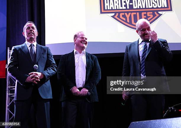 Jerry Seinfeld, Jim Gaffigan and Louis C.K. Attend 10th Annual Stand Up For Heroes - Show at The Theater at Madison Square Garden on November 1, 2016...