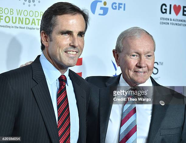 Co-founder of Bob Woodruff Foundation Bob Woodruff and Former Chairman of the Joint Chiefs of Staff General Martin Dempsey attend 10th Annual Stand...