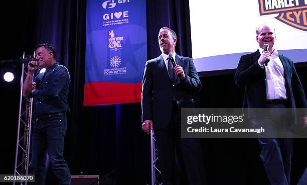 Bruce Springsteen, Jerry Seinfeld, Jim GaffiganC.K. Attend 10th Annual Stand Up For Heroes - Show at The Theater at Madison Square Garden on November...