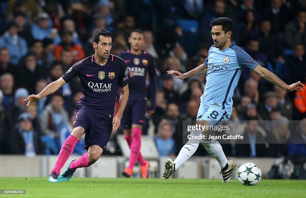Manchester City FC v FC Barcelona - UEFA Champions League