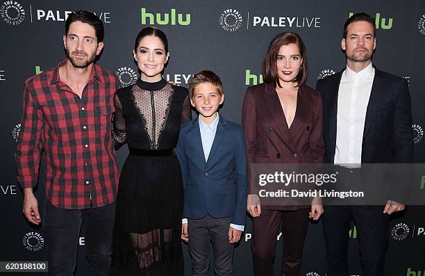 Actors Iddo Goldberg, Janet Montgomery, Oliver Bell, Elise Eberle and Shane West attend the "Salem" Season 3 Premiere Screening and Conversation at...