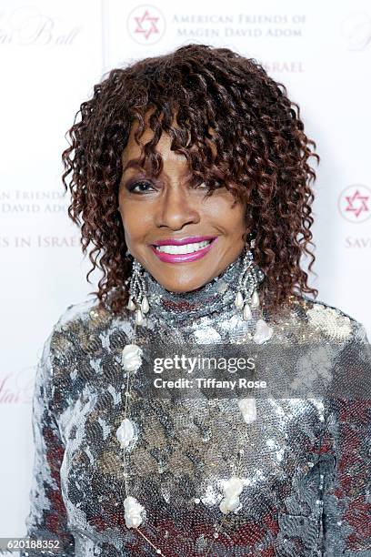 Model Beverly Johnson attends the American Friends of Magen David Adom's Red Star Ball at The Beverly Hilton Hotel on November 1, 2016 in Beverly...