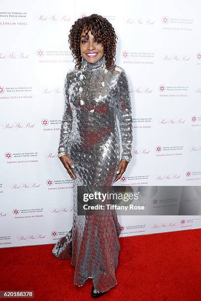 Model Beverly Johnson attends the American Friends of Magen David Adom's Red Star Ball at The Beverly Hilton Hotel on November 1, 2016 in Beverly...