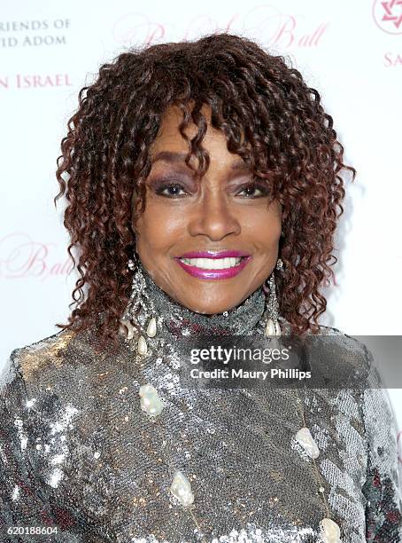 Model Beverly Johnson attends the American Friends of Magen David Adom's Red Star Ball at The Beverly Hilton Hotel on November 1, 2016 in Beverly...