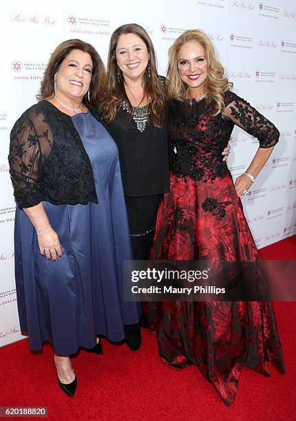 Jennifer Morgen, actress Camryn Manheim and Red Star Ball Co-Chair Dina Leeds attend the American Friends of Magen David Adom's Red Star Ball at The...