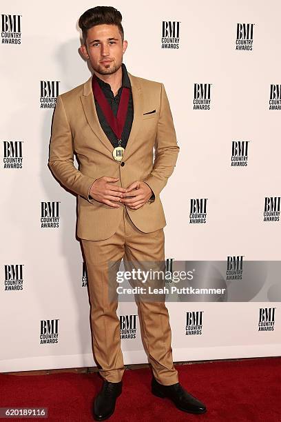 Singer Michael Ray attends the 64th Annual BMI Country awards on November 1, 2016 in Nashville, Tennessee.