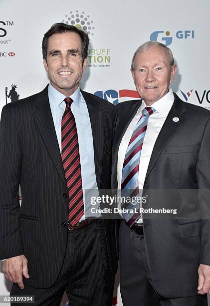 Bob Woodruff and Martin Dempsey attend the 10th Annual Stand Up For Heroes Show at The Theater at Madison Square Garden on November 1, 2016 in New...