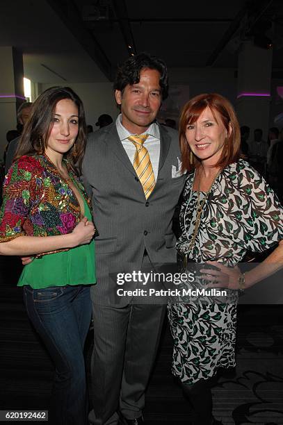 Nicole Romano, Seth Greenberg and Nicole Miller attend ESPACE official grand opening at ESPACE N.Y.C on April 8, 2008 in New York City.