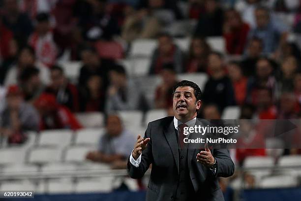 Benfica's coach Rui Vitoria during Champions League 2016/17 match between SL Benfica vs Dynamo Kyiv, in Lisbon, on November 1, 2016.