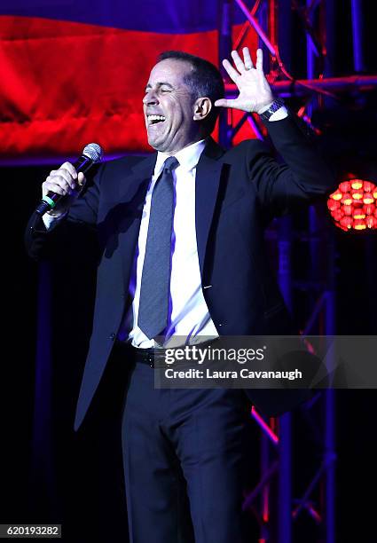 Jerry Seinfeld attends 10th Annual Stand Up For Heroes - Show at The Theater at Madison Square Garden on November 1, 2016 in New York City.