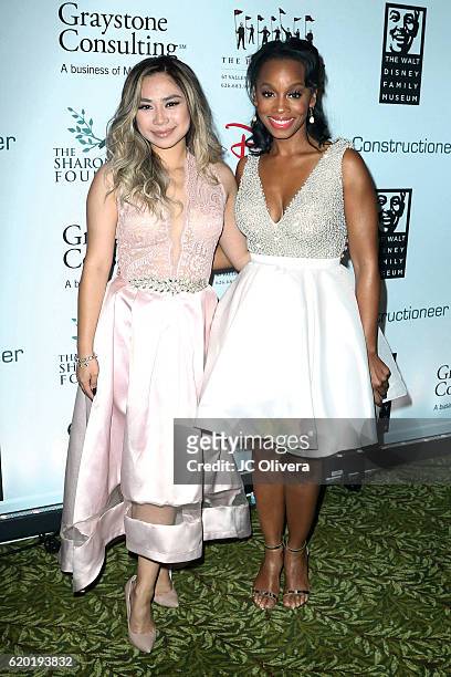 Singer/songwriter Jessica Sanchez and actress Anika Noni Rose attend The Walt Disney Family Museum Gala at Disneyland on November 1, 2016 in Anaheim,...