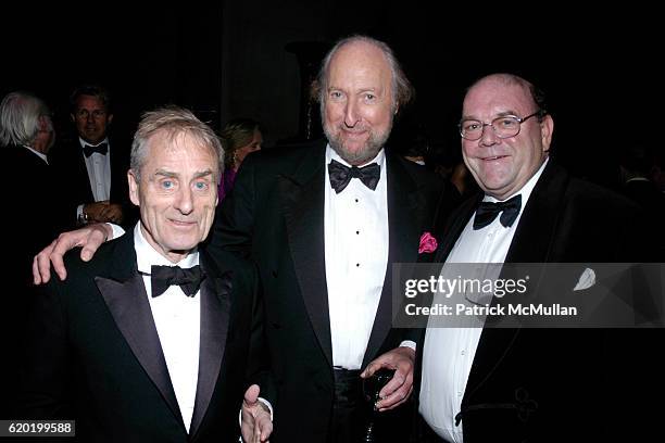 Sir Harry Evans, Ed Victor and Paul McGuinness attend The PEN American Center's 2008 Literary Gala at American Museum of Natural History on April 28,...