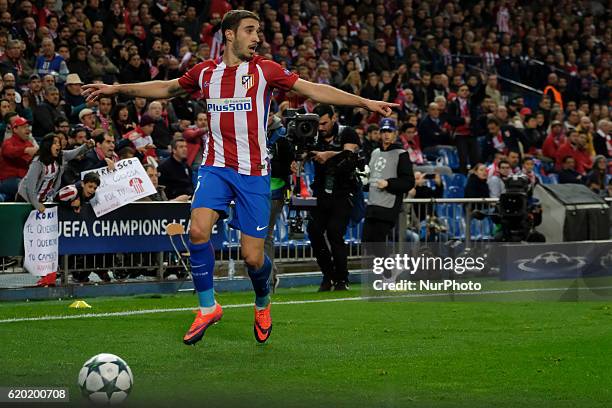 Stefan Savic of Atletico Madrid in action during the UEFA Champions League Group D match between Club Atletico de Madrid and FC Rostov at Vincente...