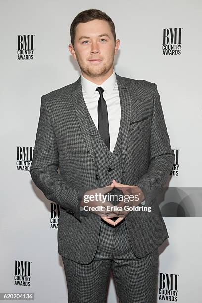 Scotty McCreery attends the 64th Annual BMI Country awards on November 1, 2016 in Nashville, Tennessee.