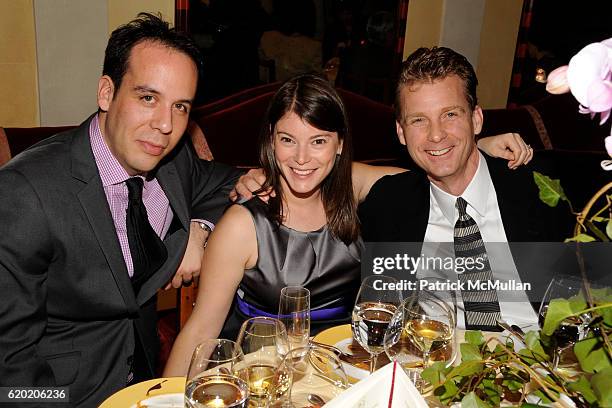 Jeremy Abrams, Gail Simmons and John Bradbury attend CITY MEALS ON WHEELS at DANIEL at Daniel on April 13, 2008 in New York City.