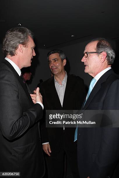 Chris McGurk, Michael London and Richard Jenkins attend The Debut of THE VISITOR at The Museum of Modern Art on April 1, 2008 in New York City.