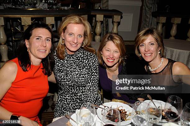 Deanna Carlson, Barbara Wright, Cathy Detour and Eileen Thomas attend 25TH ANNUAL WOMEN IN NEED GALA DINNER at The Pierre Hotel on April 9, 2008 in...