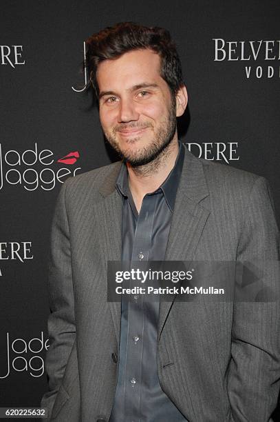 Scott Sartiano attends JADE JAGGER unveils the BELVEDERE JAGGER DAGGER at Angel Orenzanz N.Y.C on April 16, 2008 in New York City.