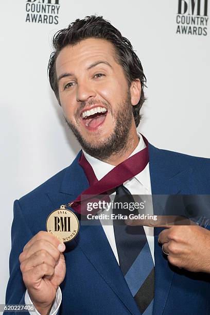 Luke Bryan attends the 64th Annual BMI Country awards on November 1, 2016 in Nashville, Tennessee.