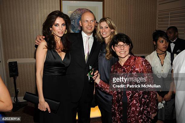 Alia Varsano, Lex Fenwick, Francesca Zampi and Margaret Carlson attend BLOOMBERG Pre-Dinner Cocktail Party for the 2008 WASHINGTON CORRESPONDENTS...