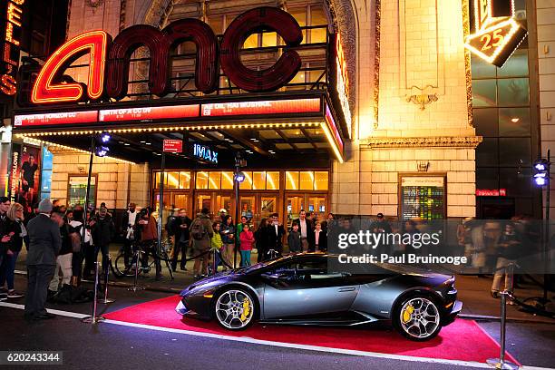 Atmosphere at the Lamborghini with The Cinema Society, Jaeger-LeCoultre & 19 Crimes Wines Host a Screening of Marvel Studios' "Doctor Strange" at AMC...